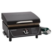 Cuisinart 17” Tabletop Gas Griddle with Hood, Easy Assembly, Outdoor Flat-Top, 255 Sq. In Cooking Space