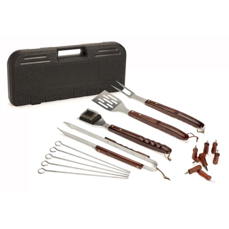 Cuisinart 18 Piece Wooden Handle Grill Set