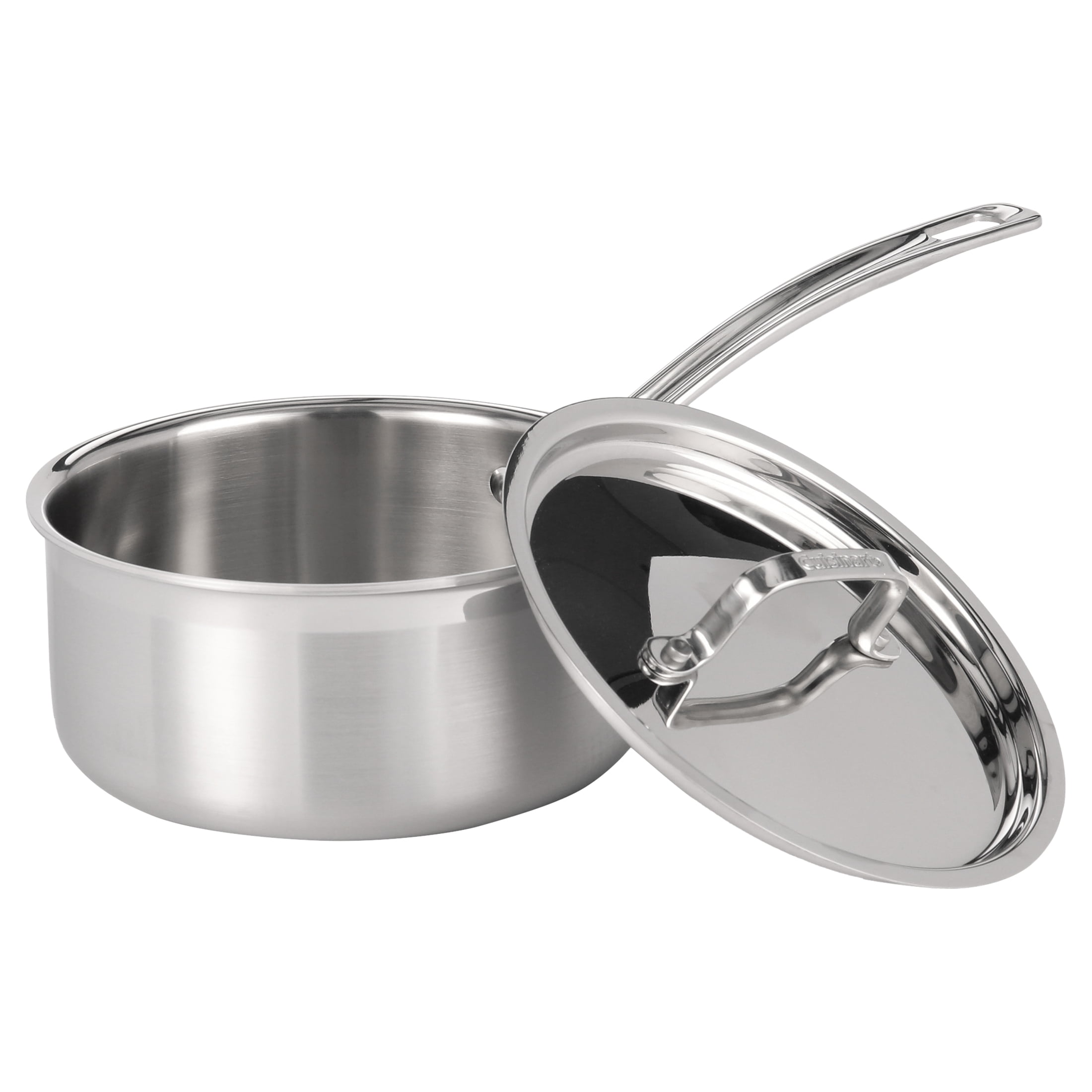 Stainless Steel 2-Quart Saucepan with Lid and Cool Grip Handle