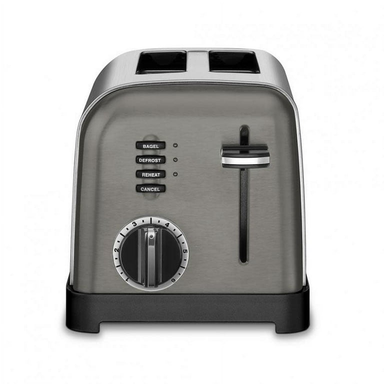 Cuisinart ステンレススチール トースター Cuisinart 2-Slice Toaster, CPT-160BKSP1, Stainless with Removable