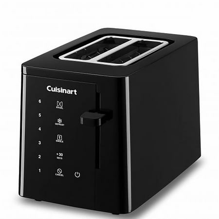 Cuisinart - T-Series 2-Slice Wide-Slot Toaster - Black