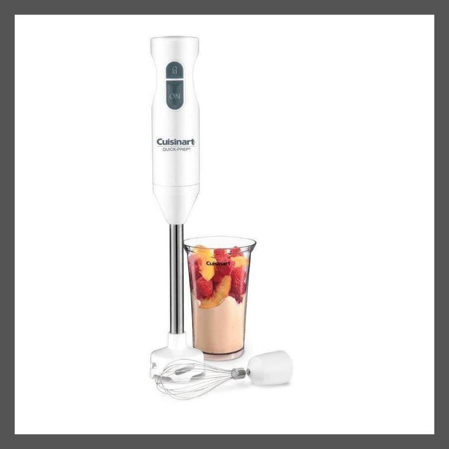Cuisinart 24 oz Hand Blender White Quick-Prep Single-Speed CHB