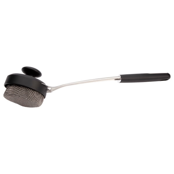 Heavy-Duty Stainless Steel Chainmail Grill Cleaner with Ergonomic Handle