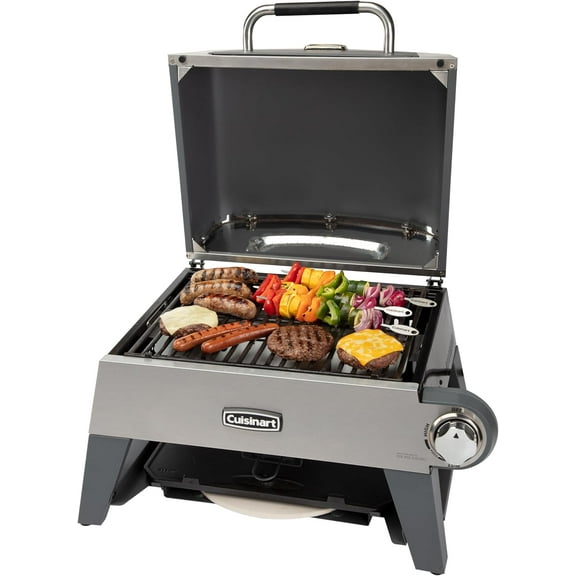 Cuisinart CGG-403 3-in-1 Grill, Griddle and Pizza Oven, Stainless Steel