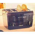 Cuisinart 4 CPT142BK 4Slice Compact Plastic Toaster, Black