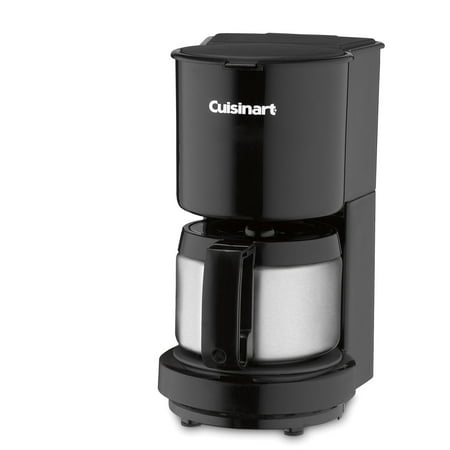 Cuisinart 4 Cup Classic Coffeemaker with Stainless Carafe, Black