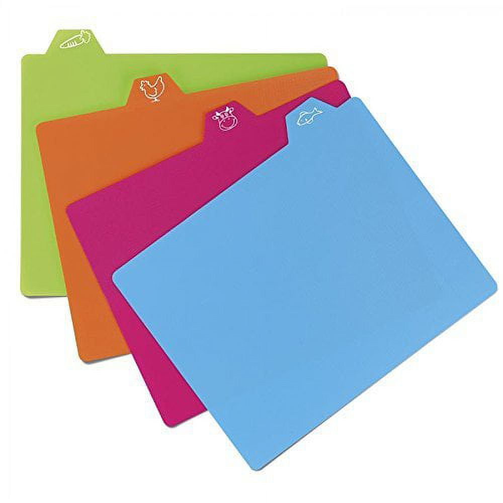 Multicolor Plastic 4-Piece Cutting Mat Set