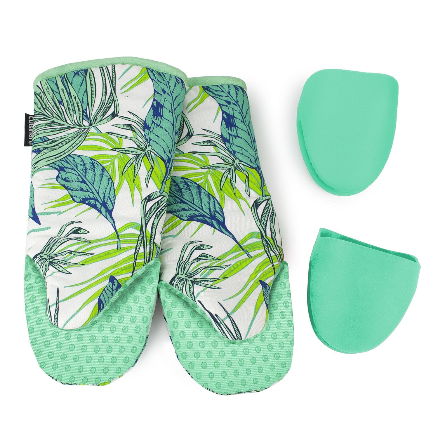 Cuisinart 4-Piece Oven Mitt Set-Turquoise