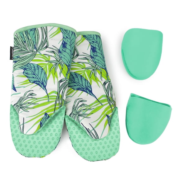 Cuisinart 4-Piece Oven Mitt Set-Turquoise