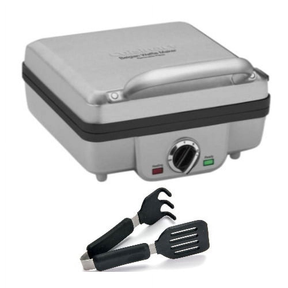 Cuisinart 4Slice Belgian Waffle Maker with Pancake Plates and Silicone