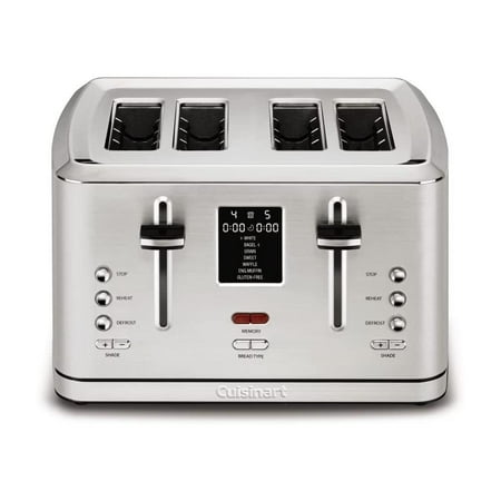 Cuisinart - 4-Slice Digital Toaster with MemorySet Feature - Stainless Steel