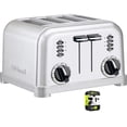 thumbnail image 1 of Cuisinart 4-Slice Metal Classic Toaster - Brushed Stainless (CPT-180) with 1 Year Extended Warranty, 1 of 8