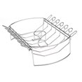 thumbnail image 1 of Cuisinart® 4-in-1 BBQ Grilling Basket - 14.5" x 9.5" Basket, Wing Rack, Rib Rack, Detachable Can Holder, 1 of 6