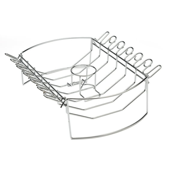 Cuisinart® 4-in-1 BBQ Grilling Basket - 14.5" x 9.5" Basket, Wing Rack, Rib Rack, Detachable Can Holder