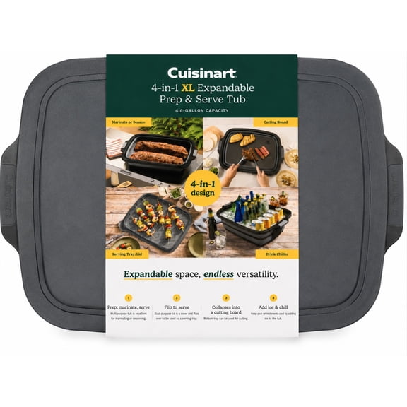 Cuisinart 4-in-1 Expandable Prep & Serve Tub - 4.6 Gallon Capacity