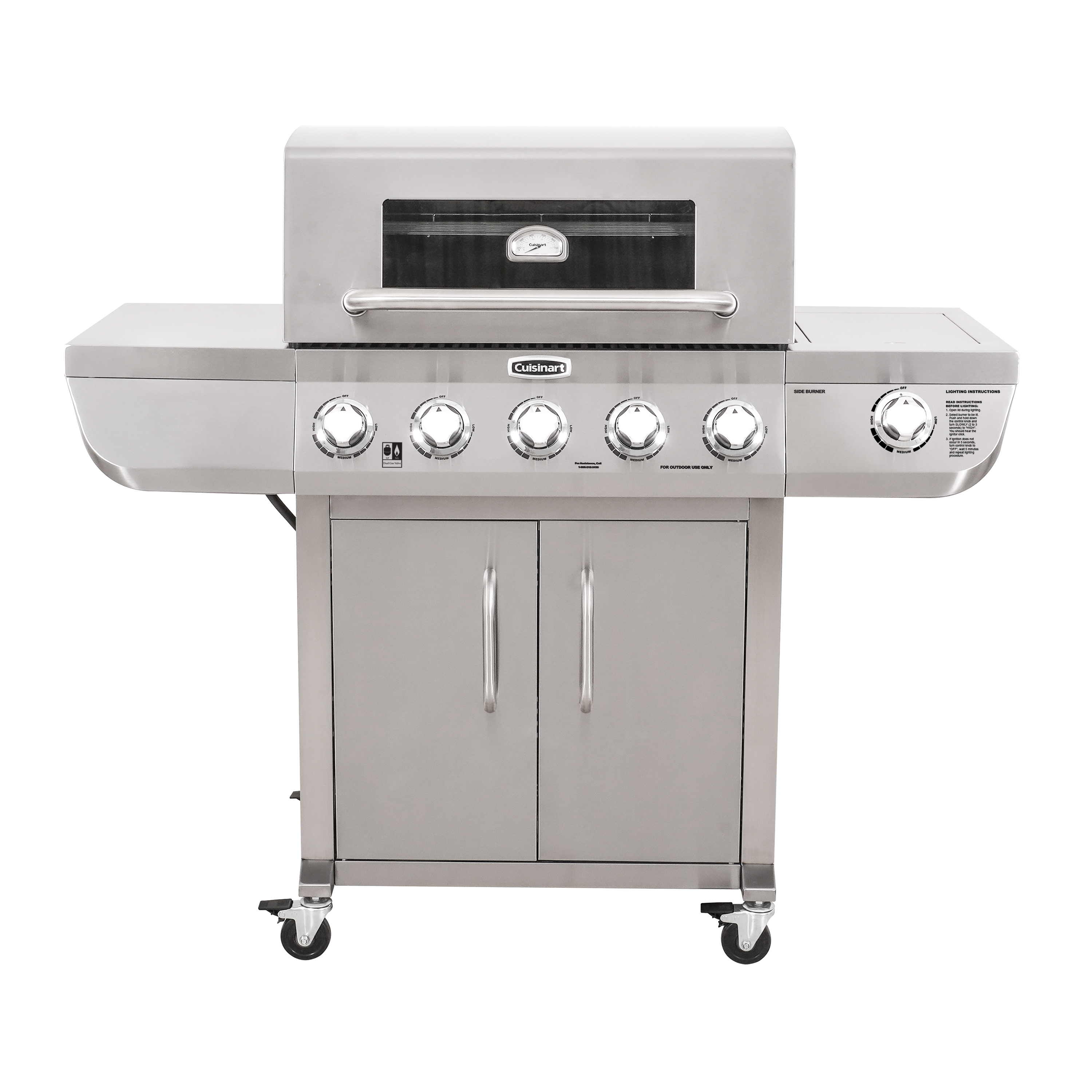 Cuisinart 5-Burner Dual Fuel Gas Grill (Propane/Natural Gas) - image 1 of 21