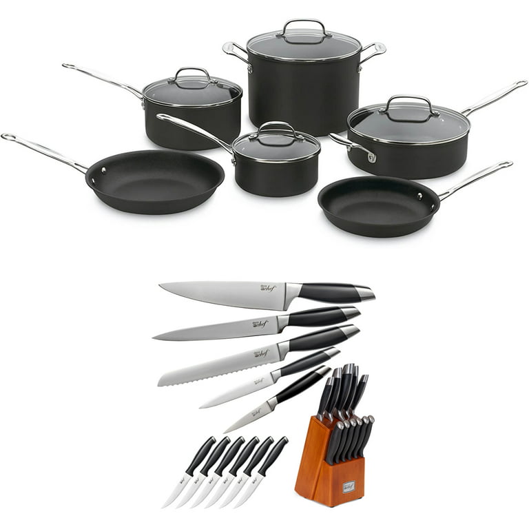 Cuisinart Chef's Classic Nonstick Hard Anodized 10 Piece Cookware