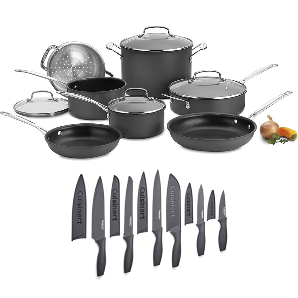 Cuisinart 11-Piece Black Cookware Set with Lids DSA11 - The Home Depot