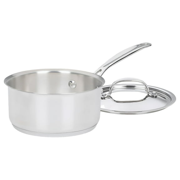 Cuisinart 719-16 Chef's Classic Stainless Saucepan with Cover, 1 1/2 Quart - Silver