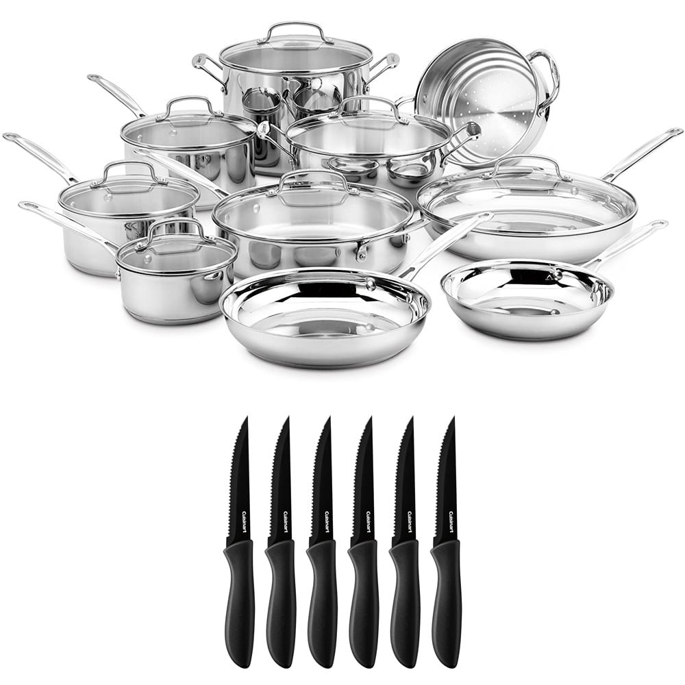 Cuisinart 17 Pieces Stainless Steel Cookware Set 