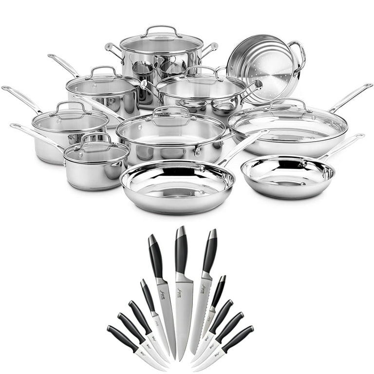17-Piece Chef's Classic Stainless Cookware Set (77-17N)