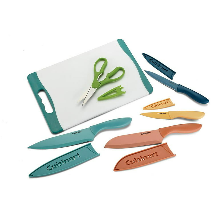 Cuisinart C55CB-11PM Advantage Cutlery 11-Piece Marble Knife Cutting Board  and Knive Set, Multi-Color