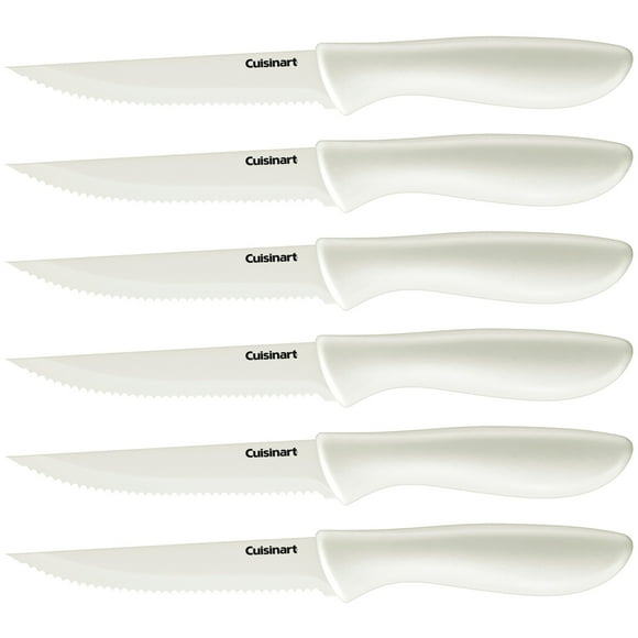 Cuisinart C55-6PCSW Advantage Color Collection 6-Piece Steak Knife Set White
