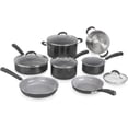 thumbnail image 1 of Cuisinart Ceramica XT 11-Piece Nonstick Ceramic Cookware Set with Steamer Insert, Black, 1 of 6