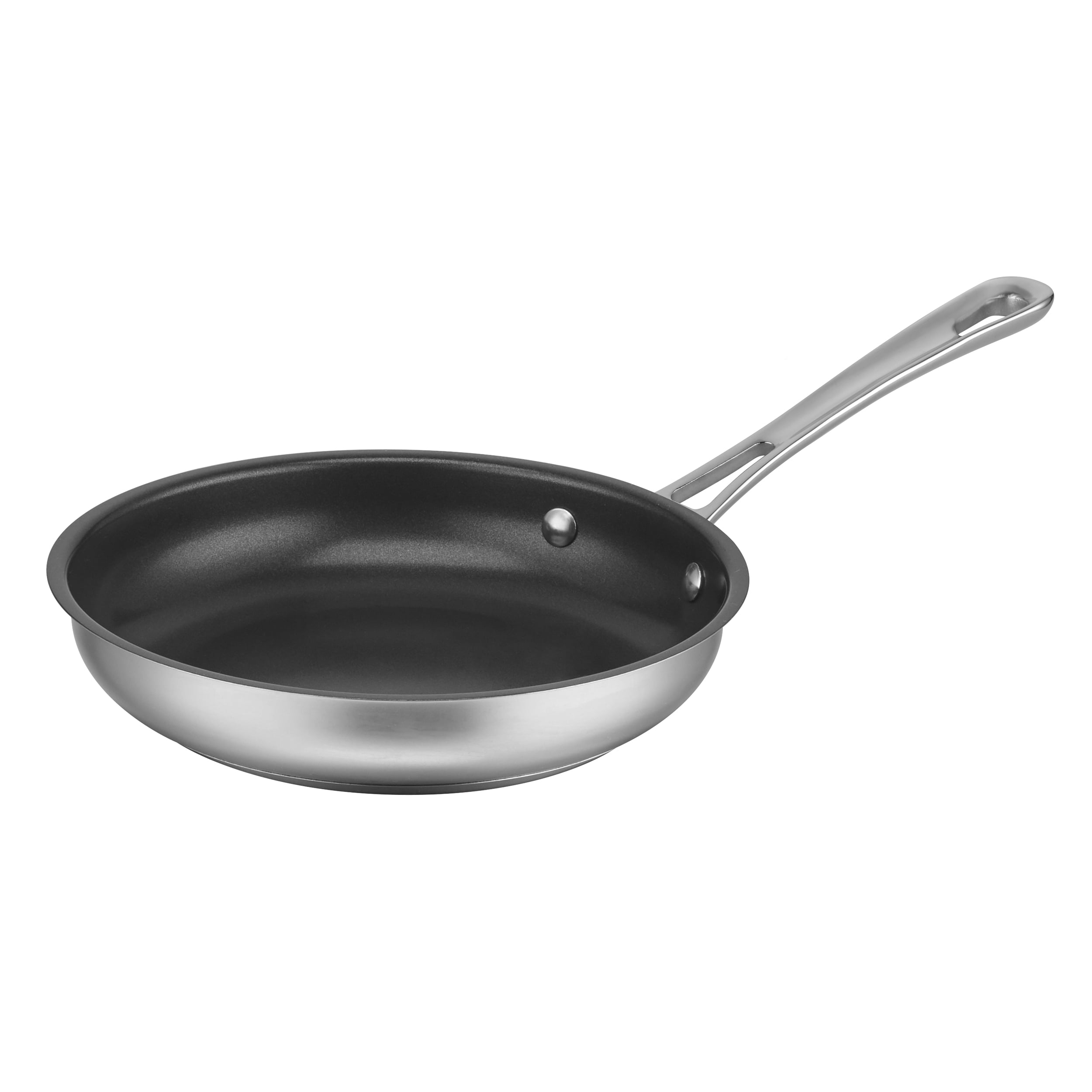 Cuisinart 9522-20NS Forever Stainless Collection Nonstick Skillet, 8 Inch,  Stainless Steel