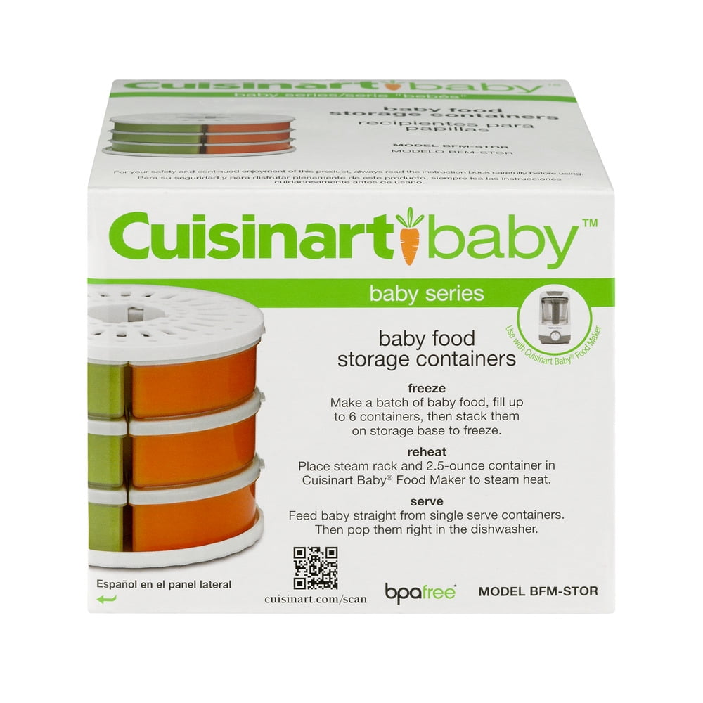 Cuisinart Baby Food Storage Containers, 2.5 oz, 6 pack
