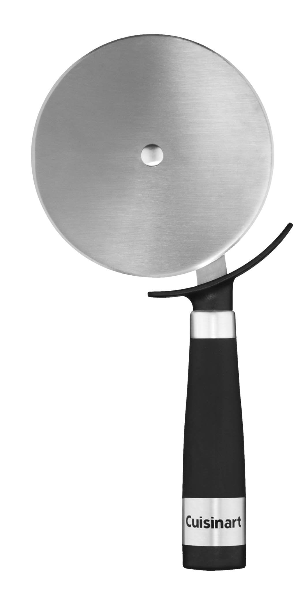 Black and Stainless Steel Barrel Handle Pizza Cutter