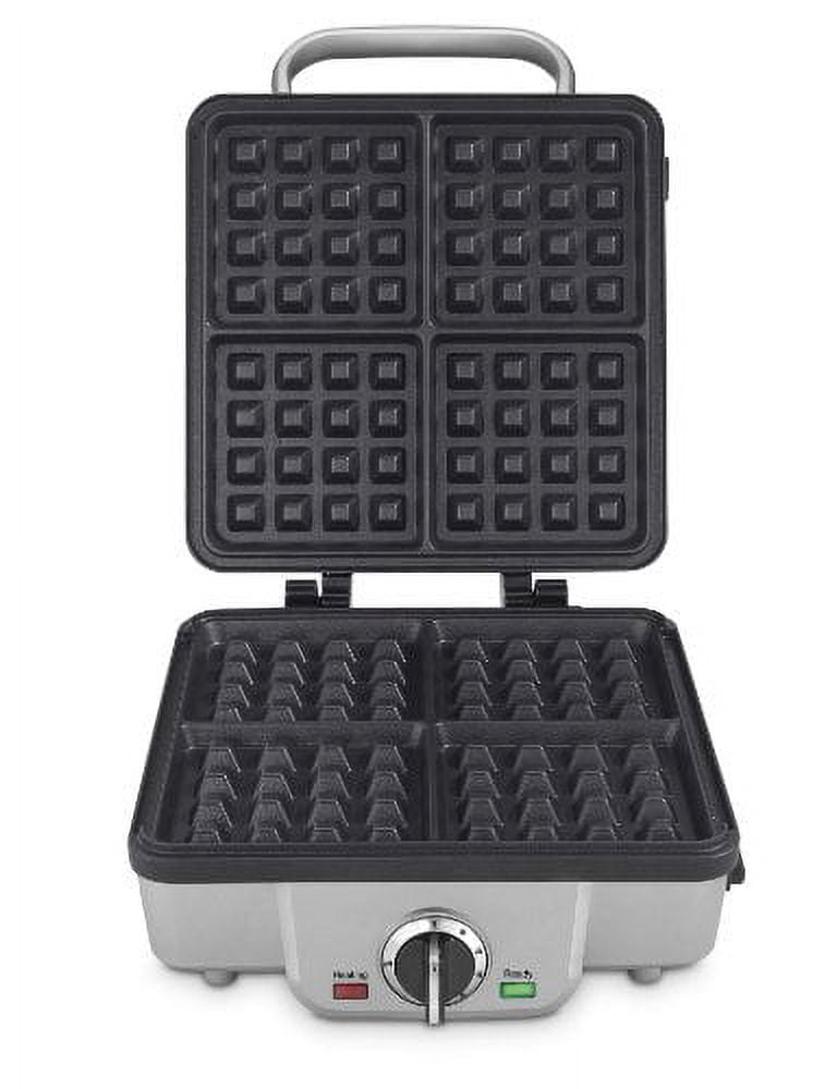 Cuisinart Belgian Maker with Pancake Plates Waffle Iron, Single, Silver