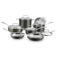 thumbnail image 1 of Cuisinart 11-Piece Stainless Steel Cookware Set, Black, 1 of 5