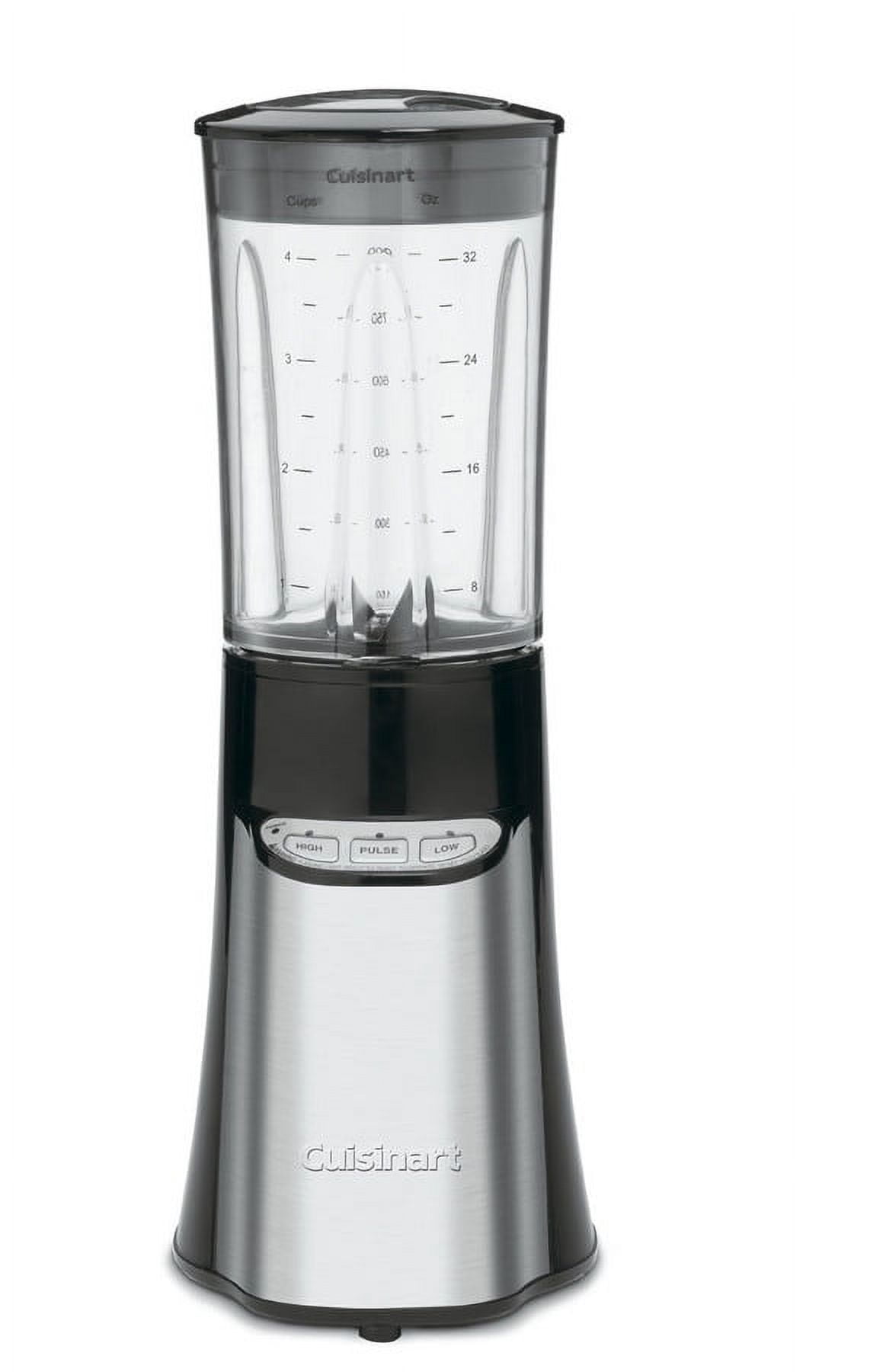 Compact Aluminum Countertop Blender with Variable Speed and Attachments
