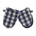thumbnail image 1 of Cuisinart Buffalo Check Mini Oven Mitts, 2 Pack, Blue and Ivory Plaid Design - Non-Slip Grip Oven Gloves with Insulated Pockets - 5.5 x 7.25 Inches, 1 of 7