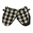 thumbnail image 1 of Cuisinart Buffalo Check Mini Oven Mitts - 2 Piece Count, Black and Ivory Plaid - 5.5 x 7.25 Inches, 1 of 7