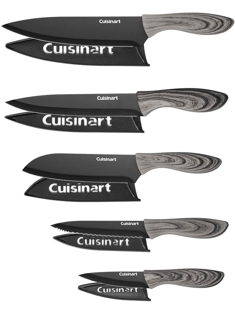 Cuisinart, Knife Set, 10-Piece, Faux Wood Design with Soft Grip