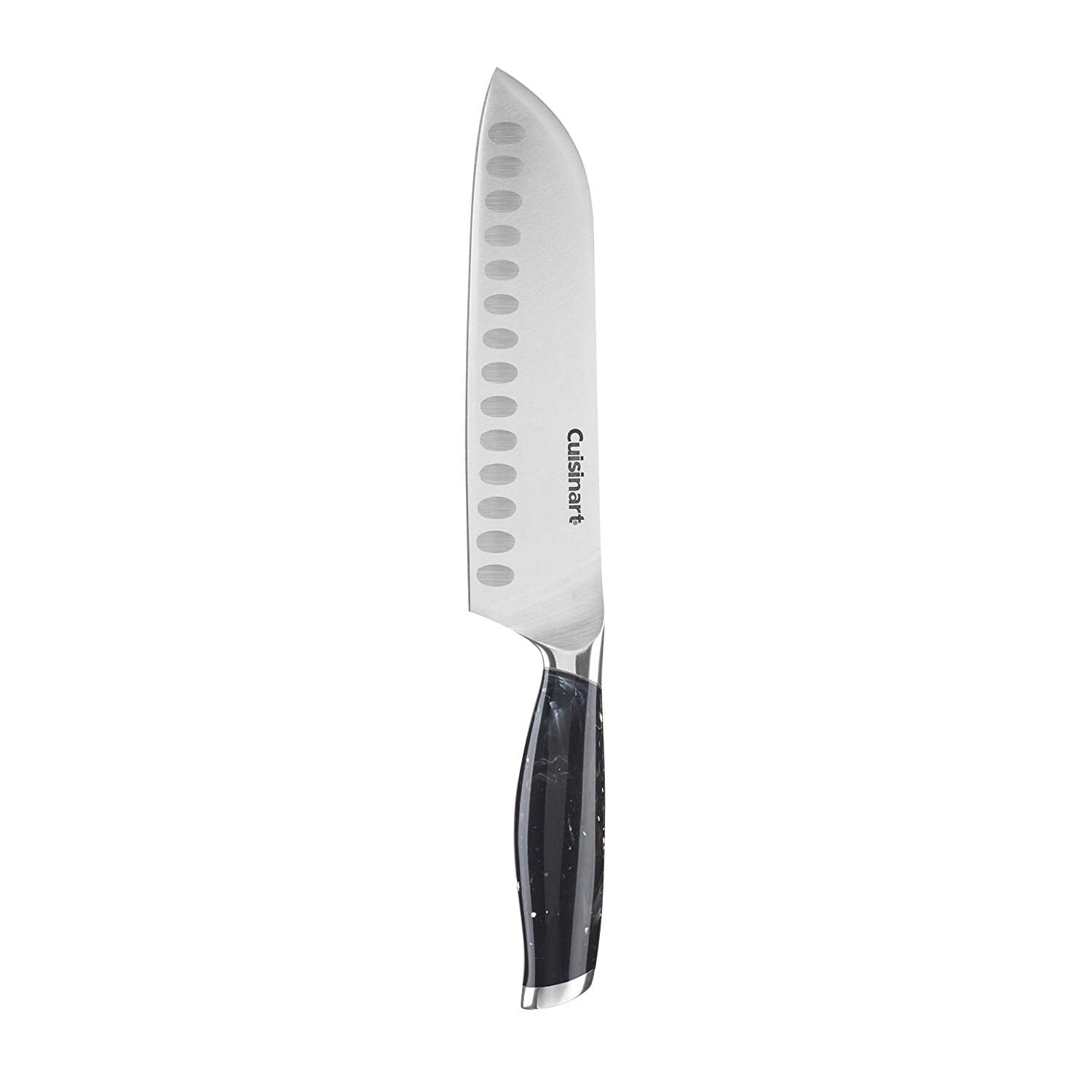 Cuisinart C77MB7SANBK 7Inch Santoku Knife, Black Marble