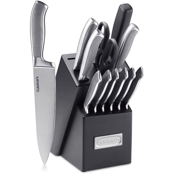 Cuisinart Graphix Collection 13-Piece Knife Block Set, Precision-Tapered, High-Carbon Stainless Steel