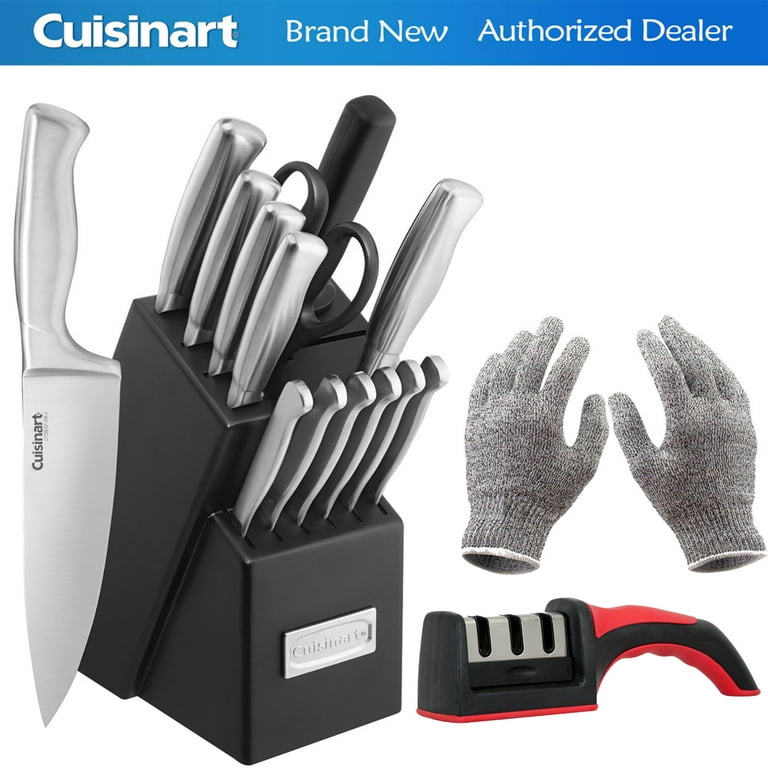 Cuisinart C77SSH-10PT 10-Piece Stainless Steel Hammered Knife Block Set