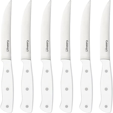 Cuisinart C77TR-S6SKW White Triple Rivet 6pc Steak Knife Set