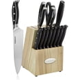 thumbnail image 1 of Cuisinart Nitrogen Collection 15-Piece Knife Block Set, Precision Tapered Blades, Forged Bolster, 1 of 4