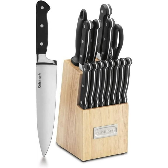 Cuisinart Nitrogen Infused with Built-In Sharpening Cutlery Block Set (15-Piece)