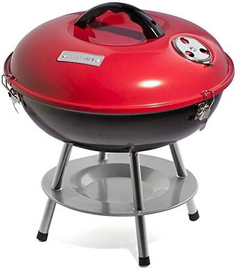 Cuisinart CCG190RB Inch BBQ, 14" x 14" x 15", Portable Charcoal Grill, 14" (Red) - image 1 of 2