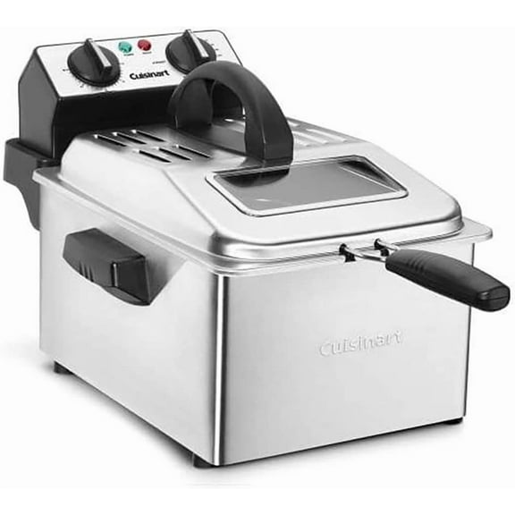 Cuisinart CDF-200P1 Professional Deep Fryer, 1 Gallon, Stainless Steel