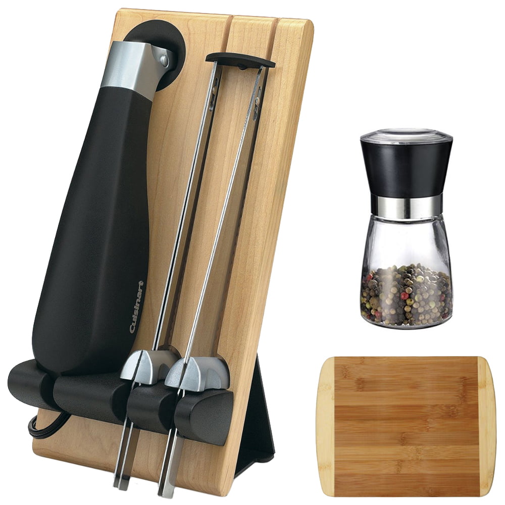 Cuisinart CEK-40FR Electric Knife (Factory Used) + Two Tone Bamboo