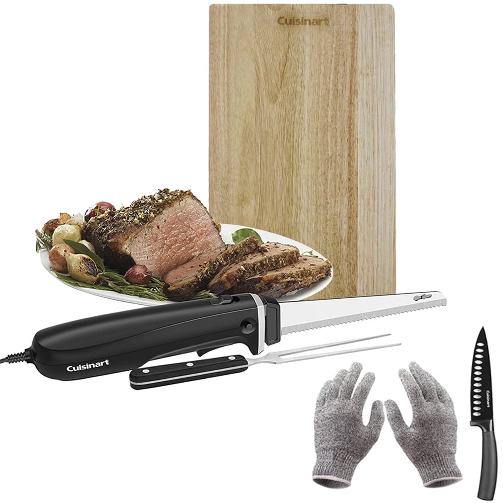 Cuisinart CEK41 AC Electric Knife with Bamboo Cutting Board Bundle