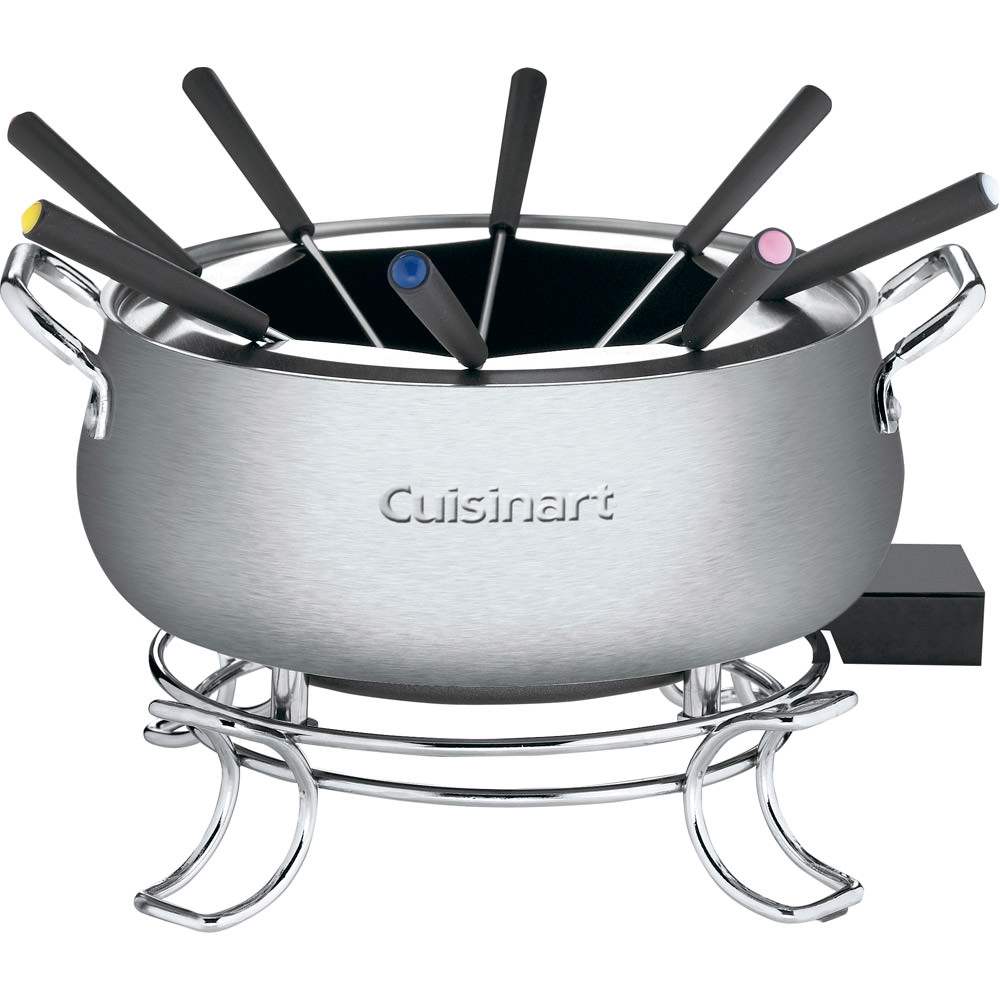 Cuisinart CFO-3SS, 3-Quart Electric Fondue Pot with Forks, Stainless Steel - image 1 of 6