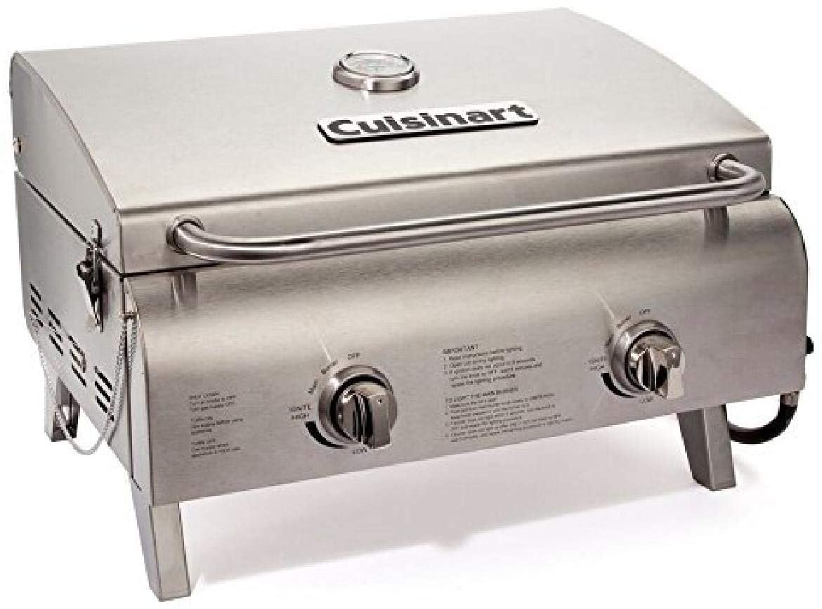Cuisinart CGG-306 Chef's Style Propane Tabletop Grill, Two-Burner, Stainless Steel - image 1 of 3