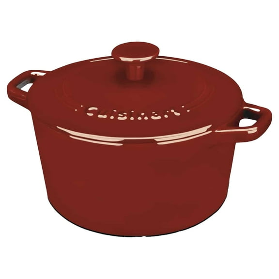 Cuisinart 3 Qt. Round Covered Casserole-Cardinal Red